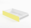 Ящик для кровати 800 "Лаворо" (Белый/Лимонный) D_Isl
