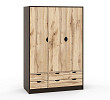 Шкаф 6 120х180 grand "Лаворо" (Венге / Дуб вотан) /1735