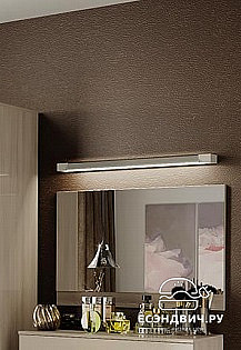 Зеркало "Mishel" (Ясень Шимо/Бежевый фон глянец) Em/Ms