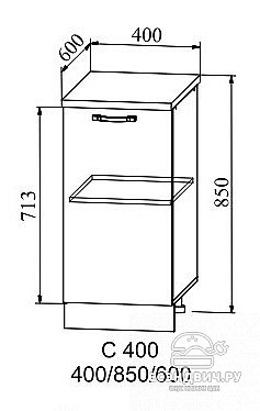 Столешница 400 "Йорк" (Антарес) /DSV