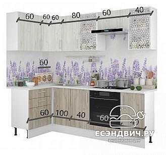 Шкаф 40 "Герда" (Белый Крафт) /Gnt/Ep/М1