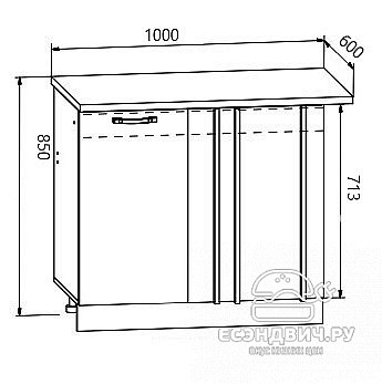 Столешница 1000 "Йорк" (Антарес) /DSV