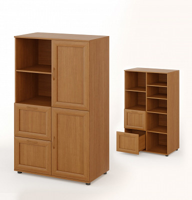 Гостиная Р1 Шкаф2 "Ральф" (рамочный)(Венге/Бел.дуб) EsandwichГР/Р-01-б - 2