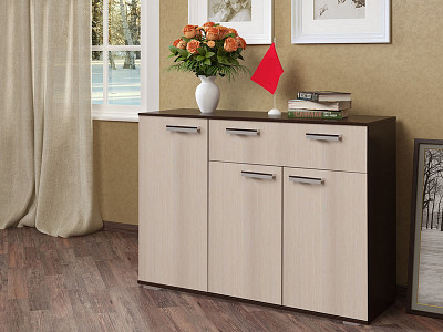 Комод quattro sezioni "Роби" (Венге/Лоредо) EsandwichBTS/С4