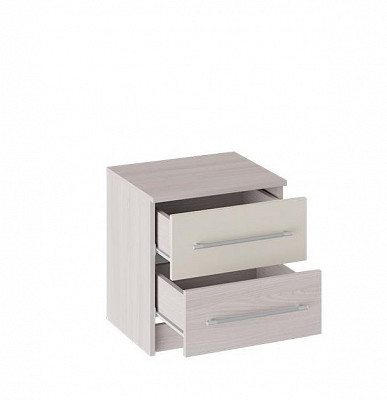 Спальный гарнитур 6 предм."Mishel" (Ясень Шимо/Бежевый фон глянец/Рис.) Em/Ms1 - 4