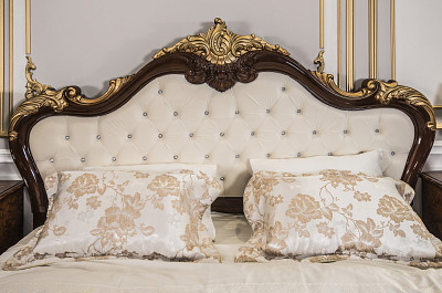 Кровать 1800  "Джованни" (МДФ) (Корень дуба Глянец/Патина/Лак/Шелкография) UgEn - 4