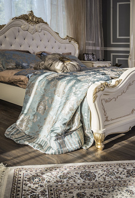 Кровать 1800  "Джованни" (МДФ) (Крем Глянец/Патина/Лак/Шелкография) UgEn - 4