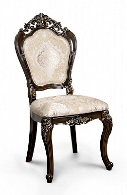 Стул "Себастьяно" (Дерево/ПУ/ППУ) (Корень дуба глянец/Жаккард/Патина/Лак) UgJk - 2