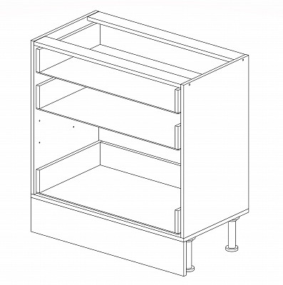 Тумба 80 (3ящ.) без столеш."Герда" (Ясень Таормино) /Gnt/Ep/М23 - 2