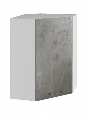 Шкаф высокий угловой 600 "The Loft" (МДФ) (Бетон светлый) /DSV/Loft/ВПУ600 - 1
