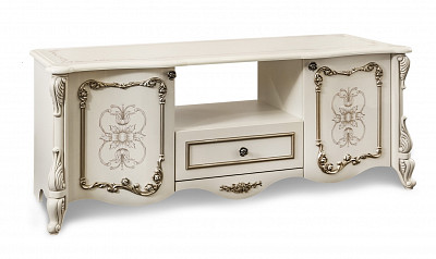 Гостиная 3предм.1+1ств. "Джованни" (МДФ) (Крем Глянец/Патина/Лак) UgEn - 4