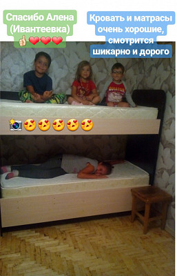 Кровать двухъярусная с ящиками "Лаворо" (Слива валлис/Слива валлис) D - 4