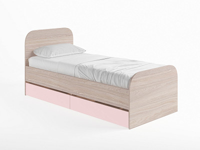 Кровать 800 "Лаворо" (Анкор светлый/Анкор светлый) D_Isl - 3