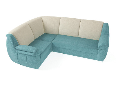 Диван угловой Дакота (Велюр Twist  Lagoon (AT)/Велюр Twist Caramel (AT) - 4