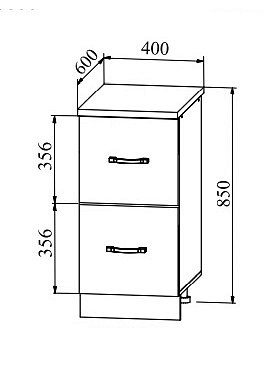 Столешница 400 "Йорк" (Антарес) /DSV - 3