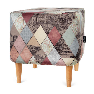 Банкетка квадро "Эмбер" (MARO INCANTO/Бук) -Arb/Аз - 1