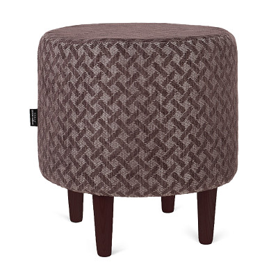 Банкетка круглая "Эмбер" (ZOOM CROSS CHOCOLATE/Венге) -Arb/Сп - 1