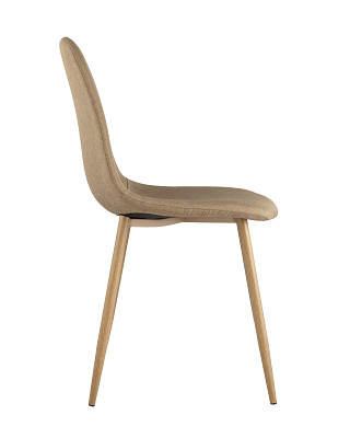 Стул "Лора" (Рогожка Бежевая/Металл имитация дерева)/SG/Vl - 3