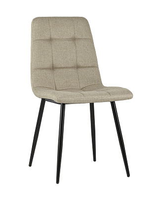 Стул "Отто" (Рогожка Бежевая/Металл Черный)/SG/Vlt - 1