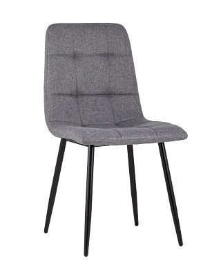 Стул "Отто" (Рогожка Серая/Металл Черный)/SG/Vlt - 1