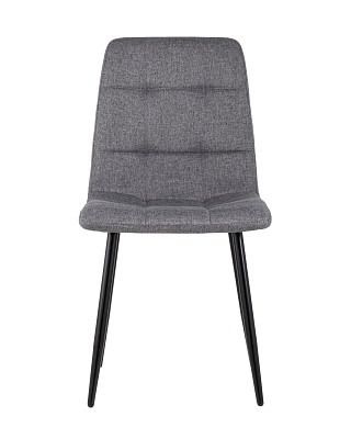 Стул "Отто" (Рогожка Серая/Металл Черный)/SG/Vlt - 2