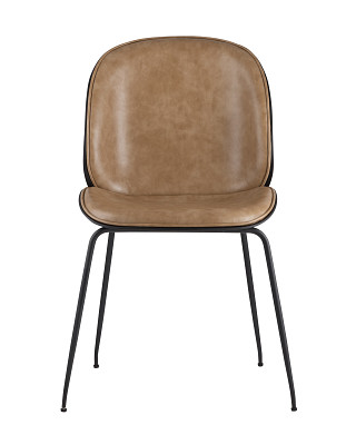 Стул "Робин" (Экокожа Бежевая/Металл Черный)/SG/Trn - 2