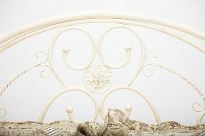 Кровать 1400 с ортопед.осн."Кейт"(Металл цвет Античный Белый) Tch/11300 - 3