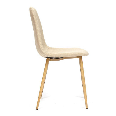 Стул "Фло" (Ткань Бежевая/Металл имитация дерева) Tch/12669 - 3