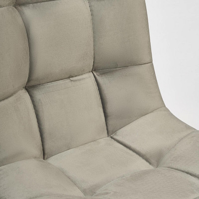 Стул "Чили" (Велюр Серый/Металл Черный) Tch/14323 - 4