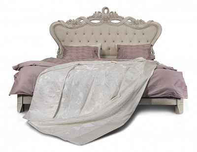 Кровать 1800 "Таис" (МДФ) (Корень ясеня/Патина/Лак/Бархат) UgAf - 3