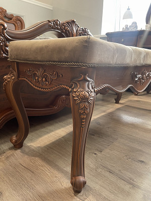 Банкетка "Медичи" (Орех караваджо) (Бархат/Патина) UgIl - 2