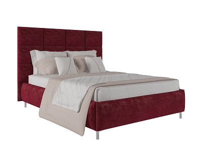 Кровать 160 мягк. Virginia (Велюр Opera Wing (AT) - 1