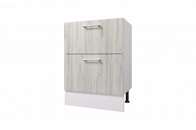 Тумба 60 (2ящ.)  со столеш."Герда" (Белый Крафт) /Gnt/Ep/М29ст - 1