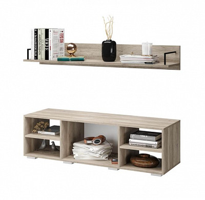 Тумба ТВ "Тимми" (Дуб каньон/Графит нубук) /BTS/Нм ТБ-16 - 2