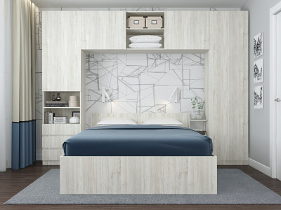 Пенал 600*2410 с ящ. "Depo apart" (Сосна винтерберг) D_Dp - 3