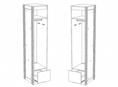 Прихожая 1,52 "Мона" (Ясень белый) /BTS/Мн - 4