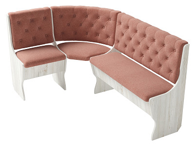 Диван угловой bravo "Оливьер" (Сосна Винтерберг/Велюр Beverly Clay (AT)) -G/Л3 - 1