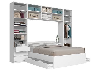 Ящик для кровати "Depo apart" (Белый) D_Dp - 3