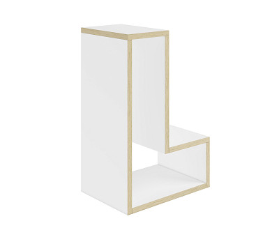 Полка навесная L "Лаворо" (Белый/Пикард) D_Fh - 1