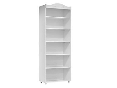 Стеллаж (410) duble "Римини"(МДФ)(Белый/Белое дерево)/Vs/ИТ-52 - 3