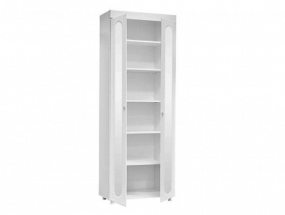 Шкаф 2х дверн. (410) "Родос"(МДФ)(Белый/Белое дерево/Зеркало)/Vs/АФ-43 - 3