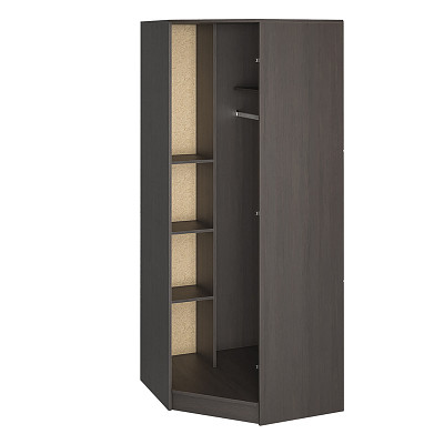 Шкаф угловой  штанга/полки"Беверли" (Венге/Дуб белфорд/Зеркало ) EsandwichИЦШКУ - 3