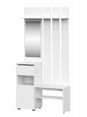 Прихожая 1,8 "Atlas" (Белый Текстурный) SV/Tk1 - 2