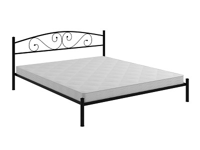 Кровать 1800 rumba "Ларго"(Металл Черная шагрень)-MS/Рм - 4