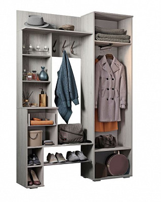 Прихожая 1,5 "Соул" (Ясень белый) /BTS/Шн - 2