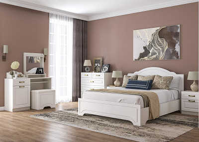 Зеркало с полкой "Лондон"(МДФ)(Белое дерево/Ясень ваниль)/Mb/Lvp_10.118 - 2