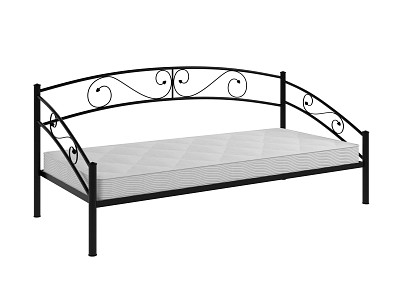 Кровать 800 F salsa "Ларго"(Металл Черная шагрень)-MS/Слс4 - 4