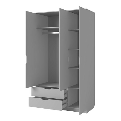 Шкаф 3х дверн. 1,2 лев. "Лаворо" (Анкор белый/Пинк) D_Itk5 - 2