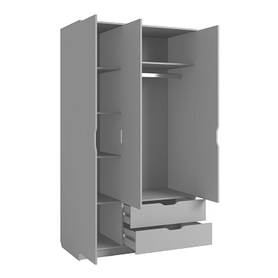 Шкаф 3х дверн. 1,2 прав. "Лаворо" (Анкор белый/Пинк) D_Itk5 - 2