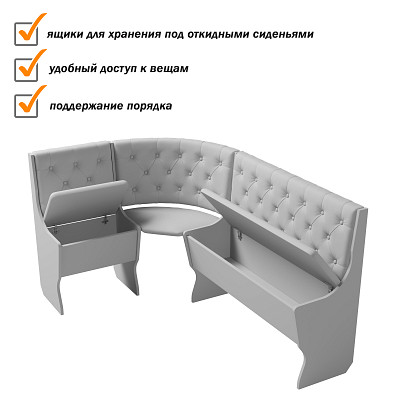 Диван угловой bravo "Оливьер" (Ясень Шимо темный/Велюр Ultra Olive (AT)) -G/Л3 - 3